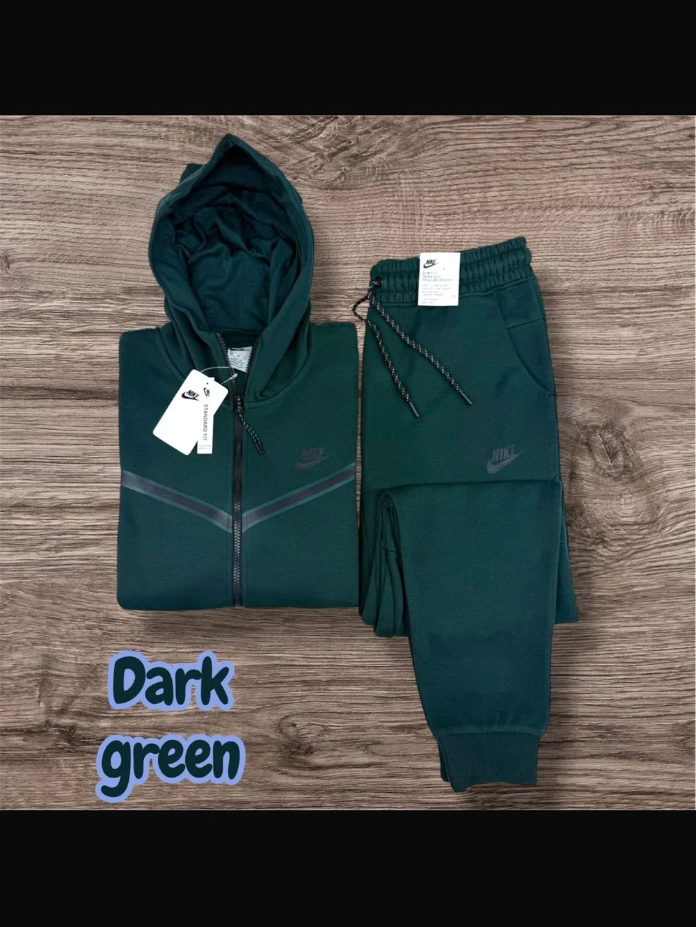 Nike Dark Green Hoodie and Joggers Set - Picture 1 of 1